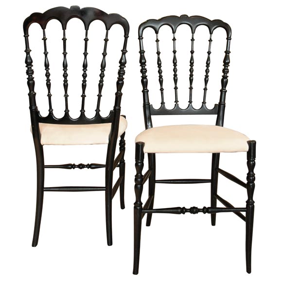 Pair of Scalloped Back Chairs